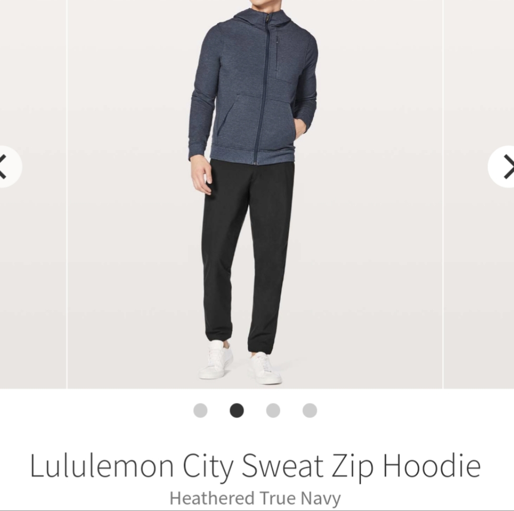 Lululemon men city sweat zip hoodie